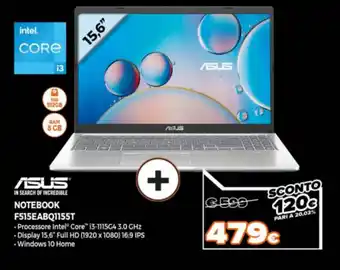 Asus Notebook F515SEABQT1155T
