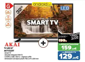 Akai Tv Led 32" AKTV3229T