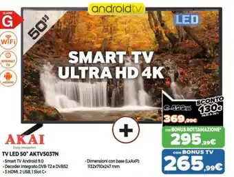 Somma Expert Akai Tv Led 50" AKTV5037N offerta