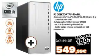 Somma Expert hp PC Desktop TP01-1046NL offerta