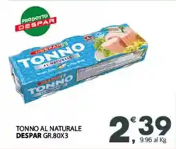 Despar Tonno al naturale DESPAR offerta