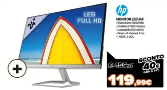 Somma Expert hp Monitor LED 24F offerta