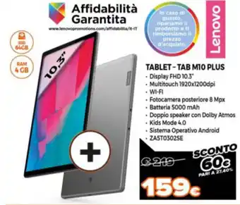 Somma Expert Lenovo Tablet - Tab M10 Plus offerta