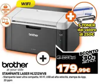 brother Stampante Laser HL1212WVB
