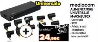 mediacom Alimentatore Universale M-ACNBU90X