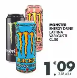 Despar Monster energy drink lattina vari gusti offerta