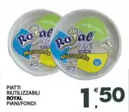 Despar Piatti riutilizzabili royal piani/fondi offerta