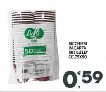 Despar Bicchieri in carta bio LULU' offerta