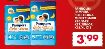 Despar Pannolini pampers sole e luna offerta