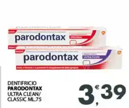 Despar Dentifricio parodontax ultra clean/ classic offerta