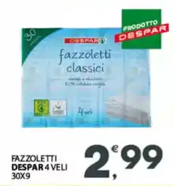 Despar Fazzoletti despar 4 veli offerta