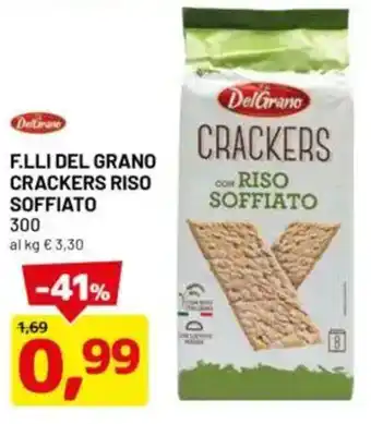 DPiù Delgrano f.lli del grano crackers riso soffiato offerta