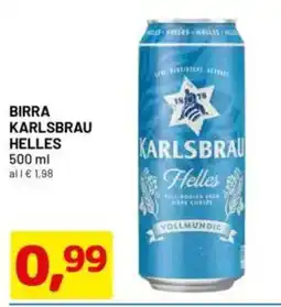 DPiù Birra karlsbrau helles offerta