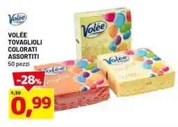 DPiù Volée tovaglioli colorati assortiti 50 pezzi offerta