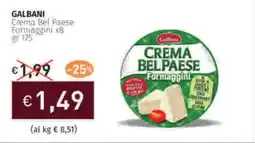 Prezzemolo e Vitale GALBANI Crema Bel Paese Formaggini x8 offerta