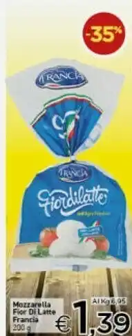 Crai Francia mozzarella fior di latte offerta