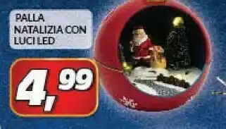 Risparmio Casa Palla natalizia con luci led offerta