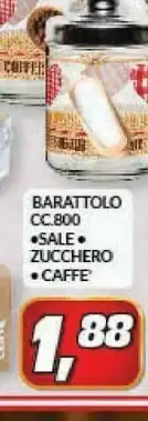 Risparmio Casa Barattolo sale zucchero caffe offerta