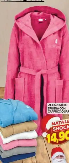Risparmio Casa Accappatoio spugna con cappuccio sara offerta