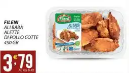 Sisa Fileni ali baba alette di pollo cotte offerta