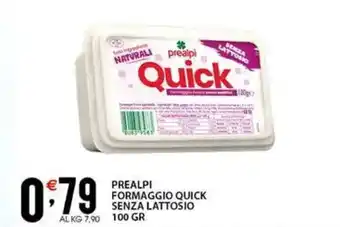 Sisa Prealpi formaggio quick senza lattosio offerta