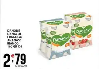 Sisa Danone danacol fragola/ ananas/ bianco offerta