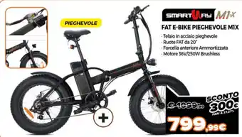 Smartway Fat E-Bike Pieghevole M1X