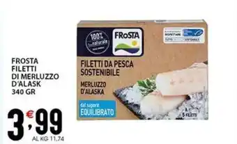 Sisa Frosta filetti di merluzzo d'alask offerta