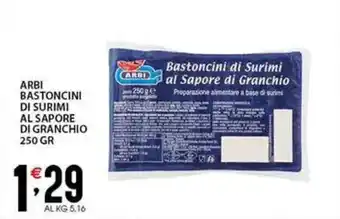 Sisa Arbi bastoncini di surimi al sapore di granchio offerta