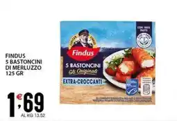 Sisa Findus 5 bastoncini di merluzzo offerta