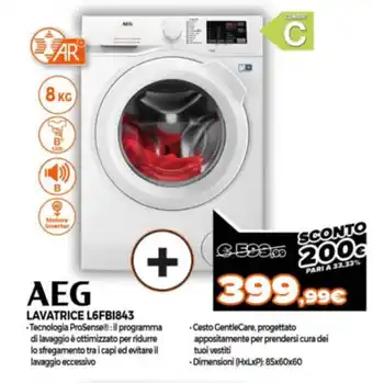 Aeg Lavatrice L6FBI843