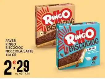 Sisa Pavesi ringo biscocioc nocciola/latte offerta