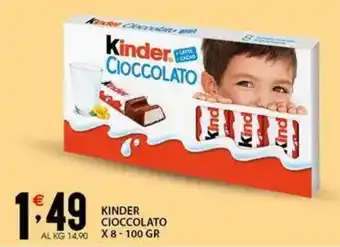 Sisa Kinder cioccolato offerta