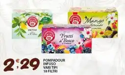 Sisa Pompadour infuso vari tipi 18 filtri offerta