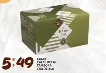 Sisa Kamo caffè deca/ tambora cialde x50 offerta