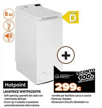Hotpoint Lavatrice WMTF623UITN