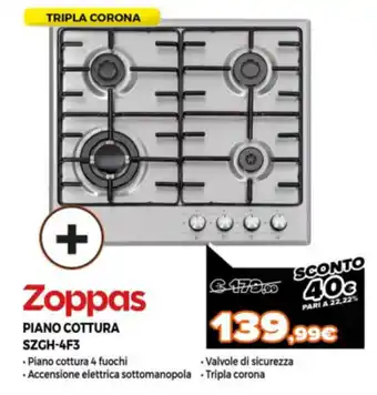 Zoppas Piano Cottura SZGH-4F3