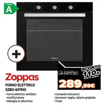 Zoppas Forno Elettrico SZBO-807MS