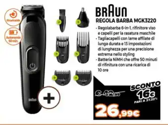 Braun Regola Barba MGK3220