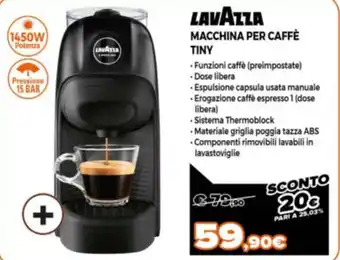 Lavazza Macchina per Caffè Tiny