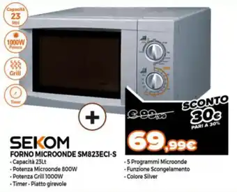 Sekom Forno Microonde SM823ECI-S