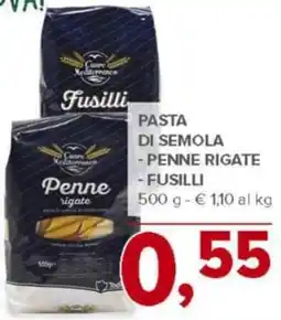 Todis Pasta di semola - penne rigate - fusilli offerta