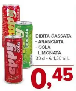 Todis Bibita gassata - aranciata - cola - limonata offerta