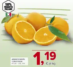 Todis Arance navel con foglia ii^cat - cal. 4/6 offerta