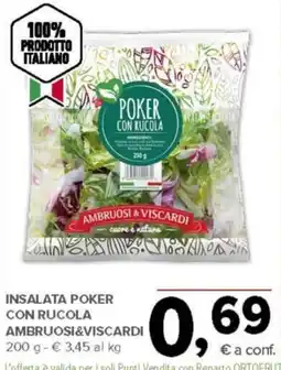 Todis Insalata poker con rucola ambruosi&viscardi offerta