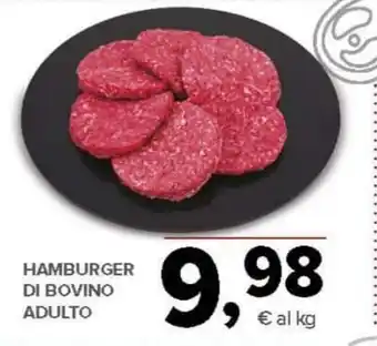 Todis Hamburger di bovino adulto offerta