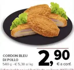 Todis Cordon bleu di pollo offerta