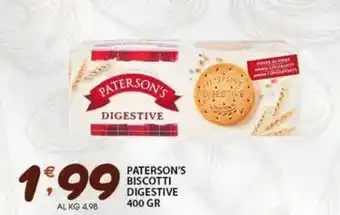 Sisa Paterson's biscotti digestive offerta