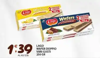 Sisa Lago wafer doppio vari gusti offerta