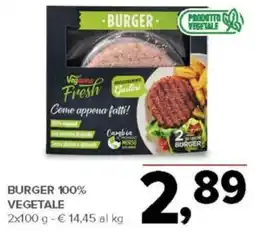 Todis Burger 100% vegetale offerta